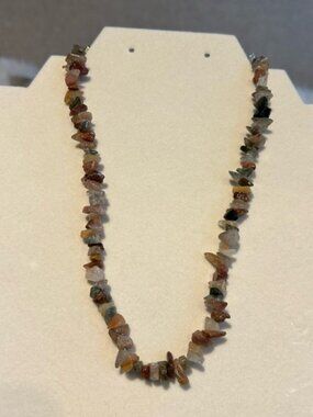 Multicolor Vintage Stone Necklace NIB